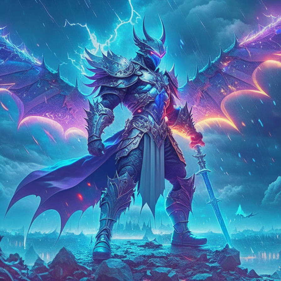 ash Demon knight in blue3 by zealotxdrd on DeviantArt