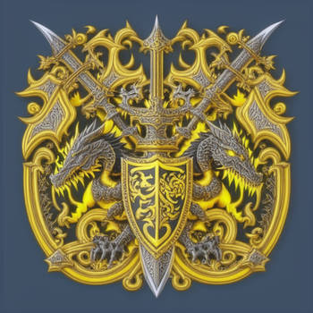 Dragon Knight Emblem In Yellow4