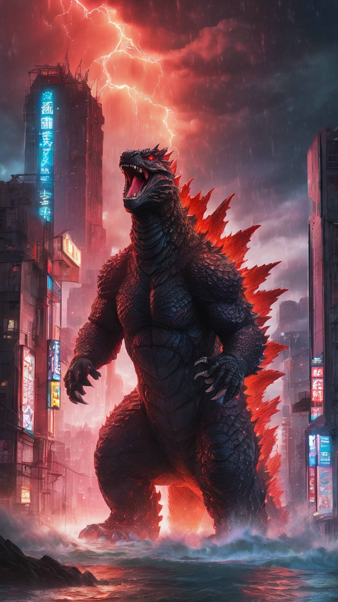Red Rage Godzilla Enraged Godzilla In Red7 by zealotxdrd on DeviantArt