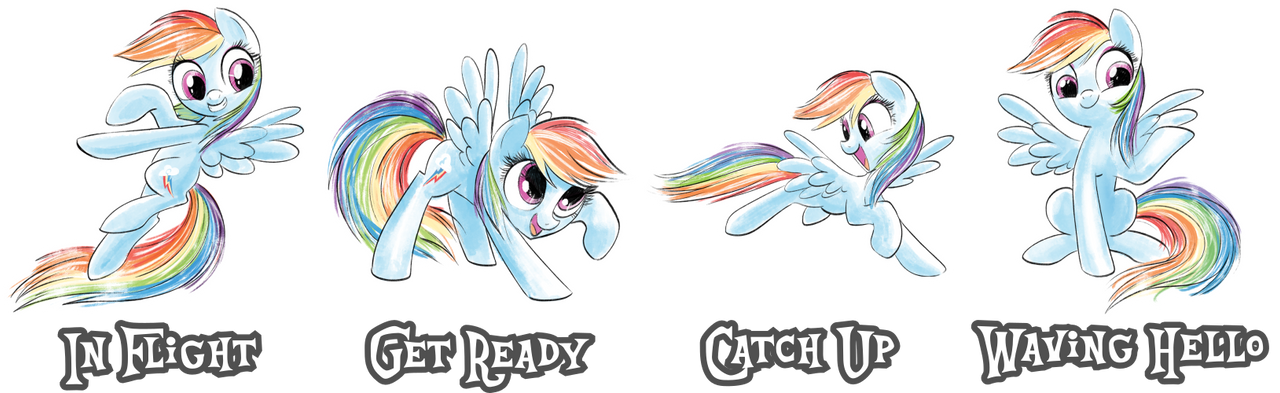 Quidd MLP FIM 'Watercolor Love' stickers from Quidd app by CrimSumiC on ...