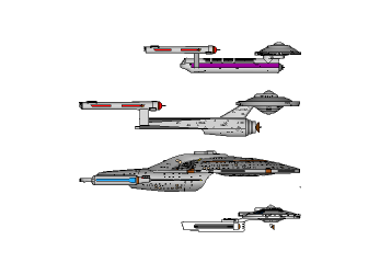 Size chart versus USS Intrepid by leckford
