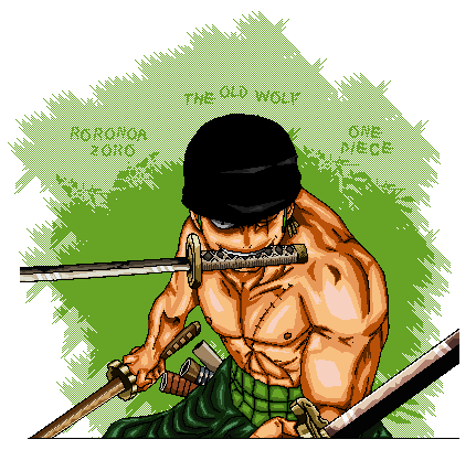 Roronoa Zoro Pixel Art