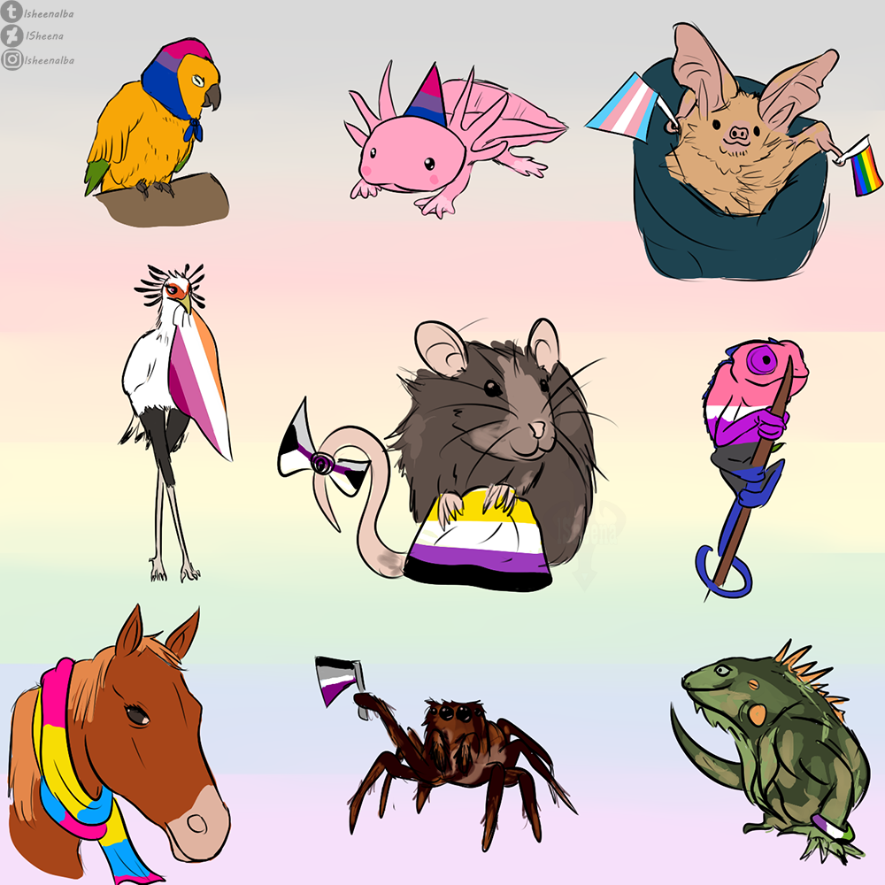 Pride - Animals said gay rights! by lSheena on DeviantArt Pride - Animals said gay rights! by lSheena on DeviantArt
