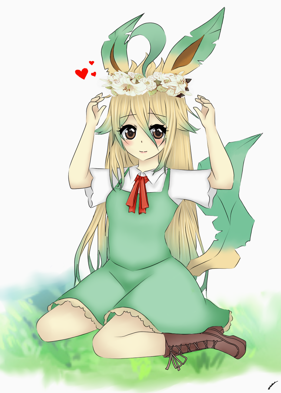 Human Leafeon.