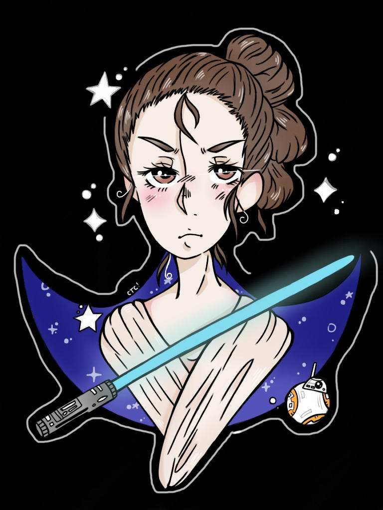 Starwars Rey digital finish by cenziethecannibal on DeviantArt
