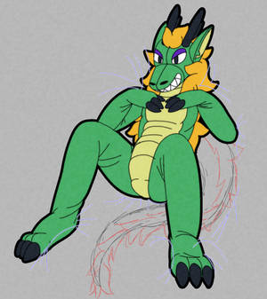[ref sketch] dragon suit print - 2
