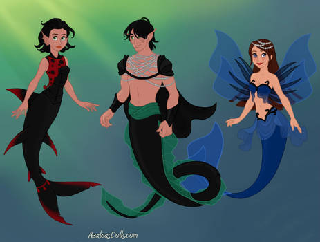 Mermaid siblings
