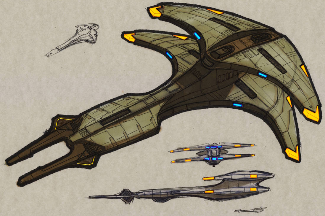 Concept Cardassian Deep Space Explorer 00 by AtolmAzel on DeviantArt