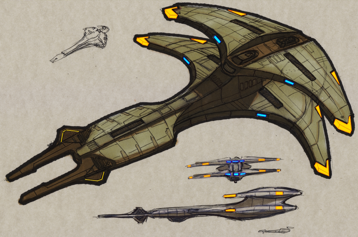 Cardassian Shuttle Concept Cardassian Deep Space Explorer 00 by AtolmAzel on DeviantArt