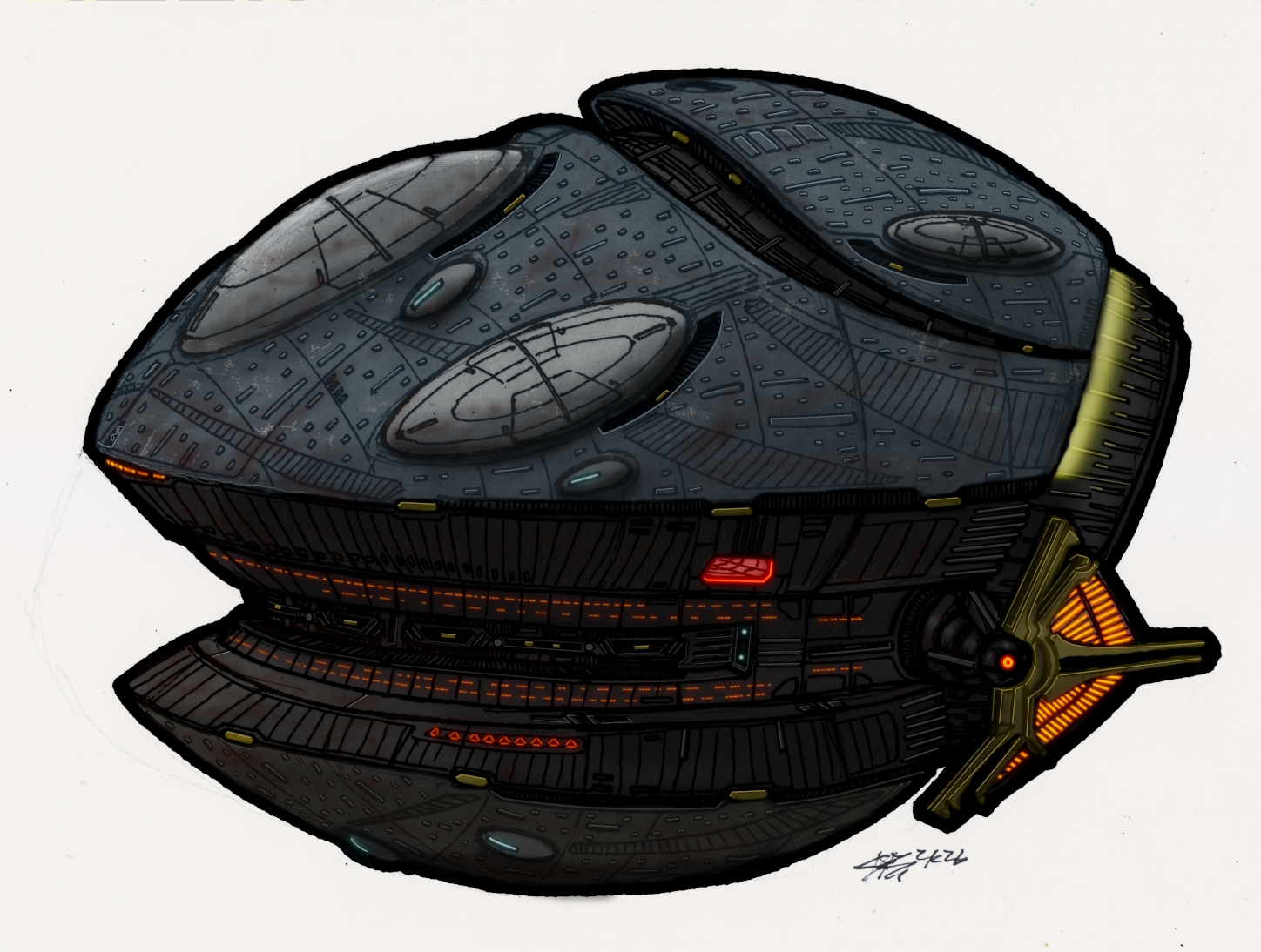 Ruuk Ssi-Ruuk Vree'Sha-Class Cruiser 00 by AtolmAzel on DeviantArt