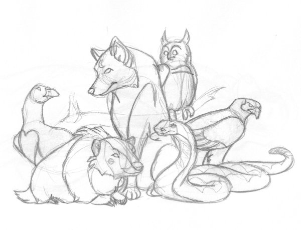 Wolf prequel gods + goddesses by Uzuri