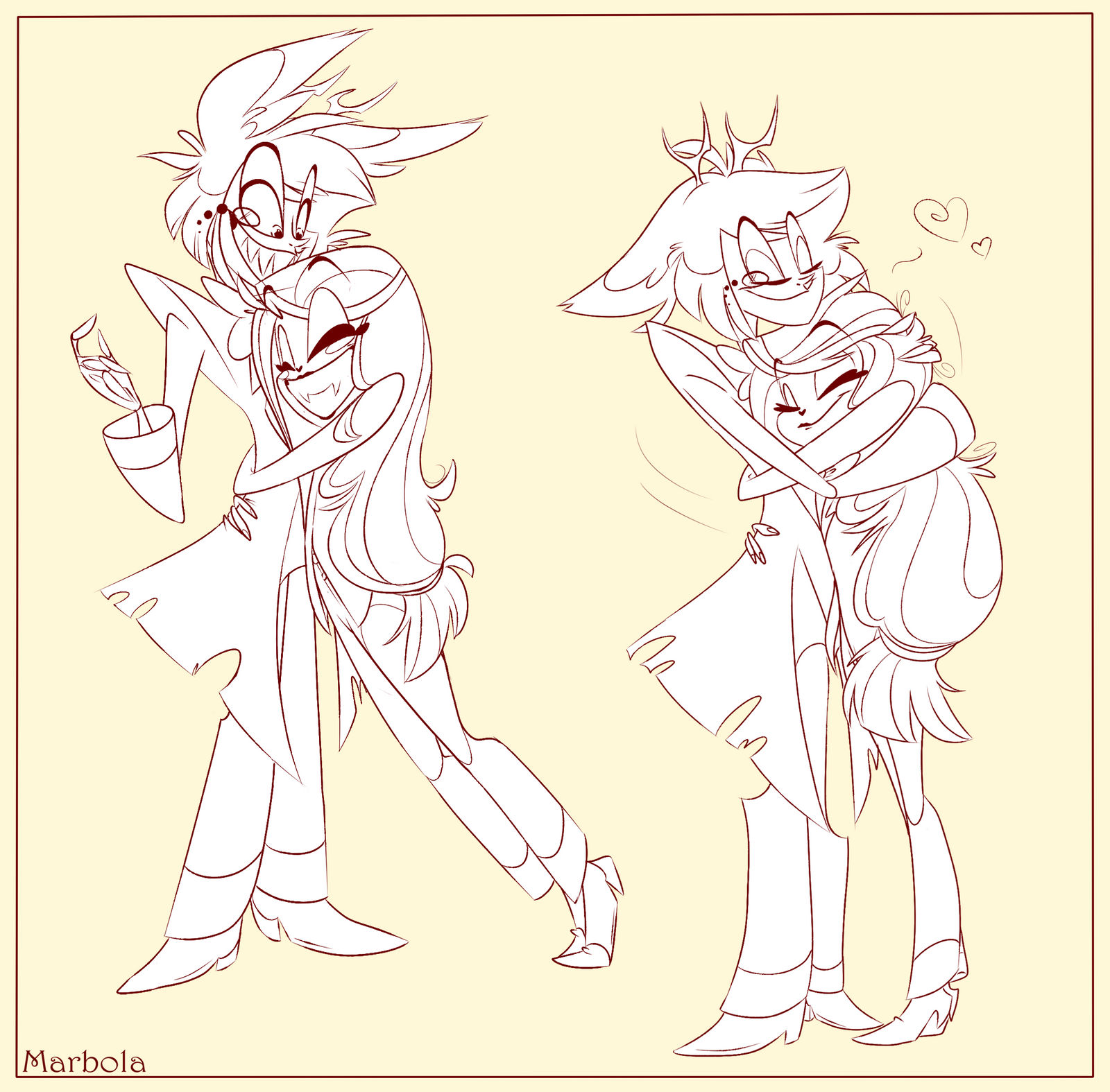 Hug Ghost Demon Demon hugs by Marbola on DeviantArt