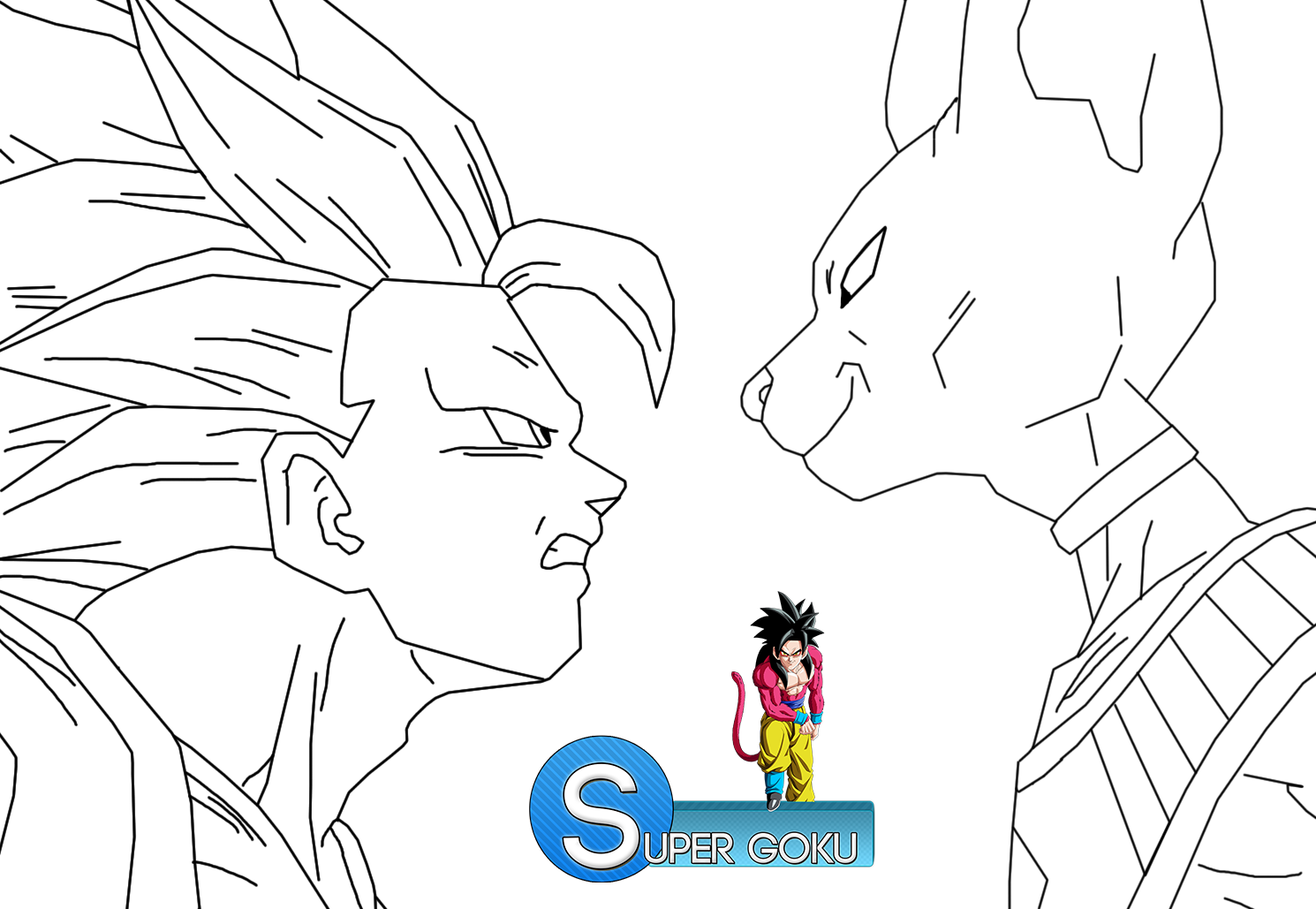 Goku ssj3 vs Bills lineart by Supergoku37 on DeviantArt Goku ssj3 vs Bills lineart by Supergoku37 on DeviantArt