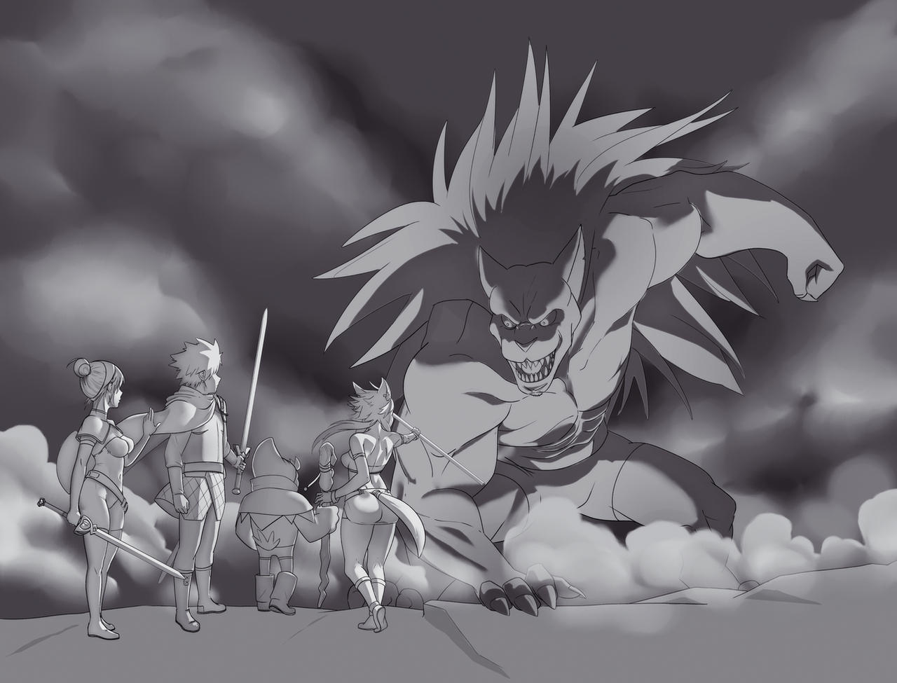 Mir5 Boss Drawing Mini boss fight by Ozob-Drawings on DeviantArt