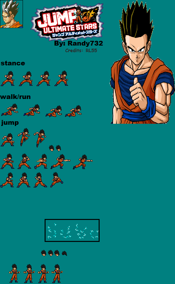Jus Deviantart Gohan's Jus sprites. by Randy732 on DeviantArt