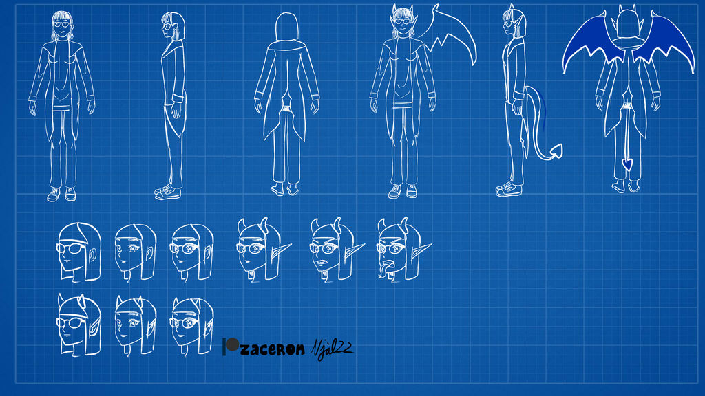 Demon Reference Sheet Demon Design Sheet by zaceron on DeviantArt