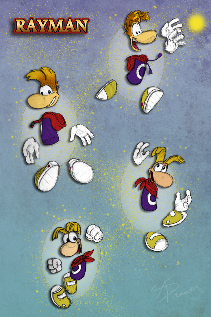 Rayman Innflation Rayman Through the Years by AbsoluteDream on DeviantArt