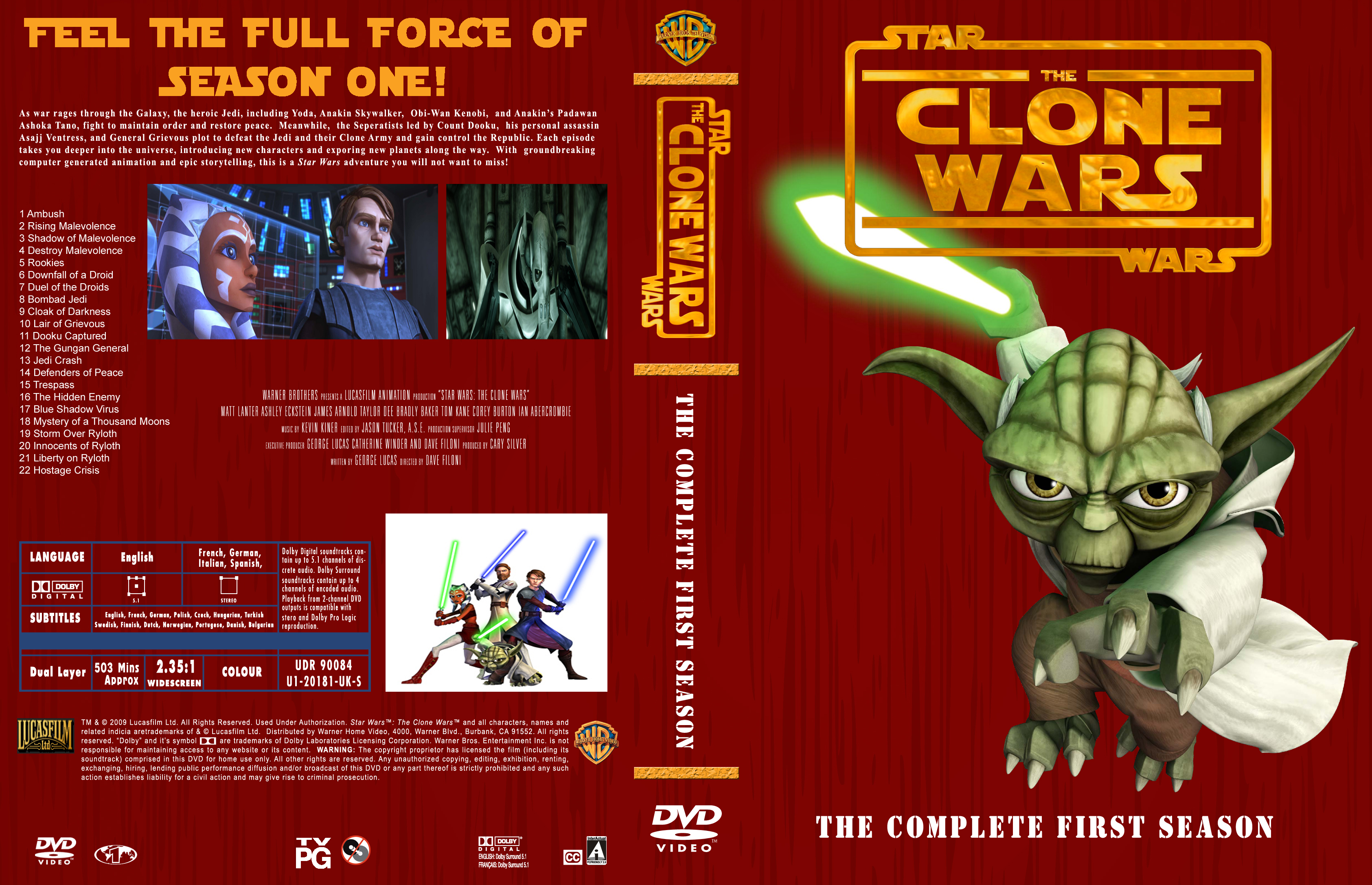 Star Wars The Clone Wars Season 1 R1 Cover