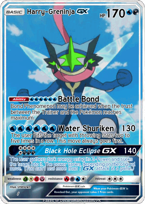 Harry-Greninja GX Card