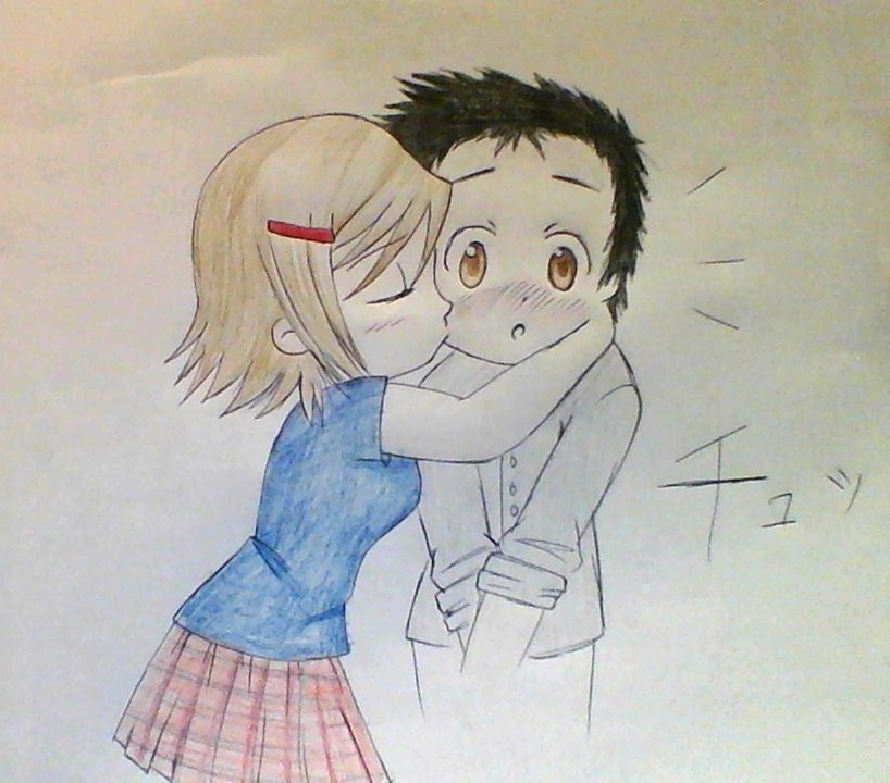 Better Chibi drawing of me and my boyfriend by CandoL on DeviantArt