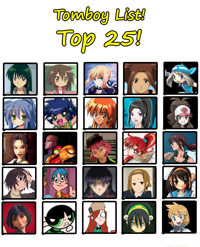 My List of Tomboy Characters by Jonicito1994 on DeviantArt My List of Tomboy Characters by Jonicito1994 on DeviantArt