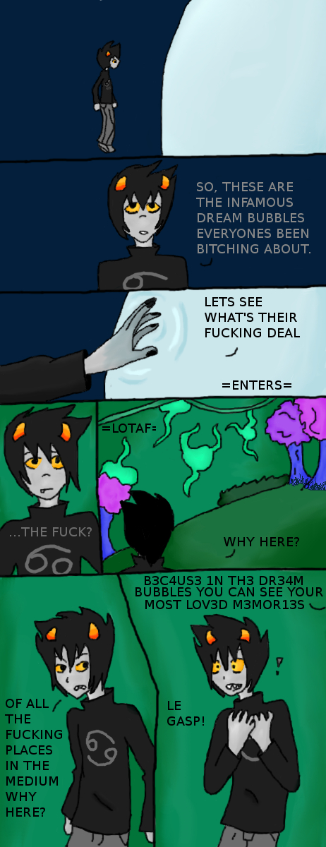 Karkat: enter dream bubble 1/6 (Coloured)