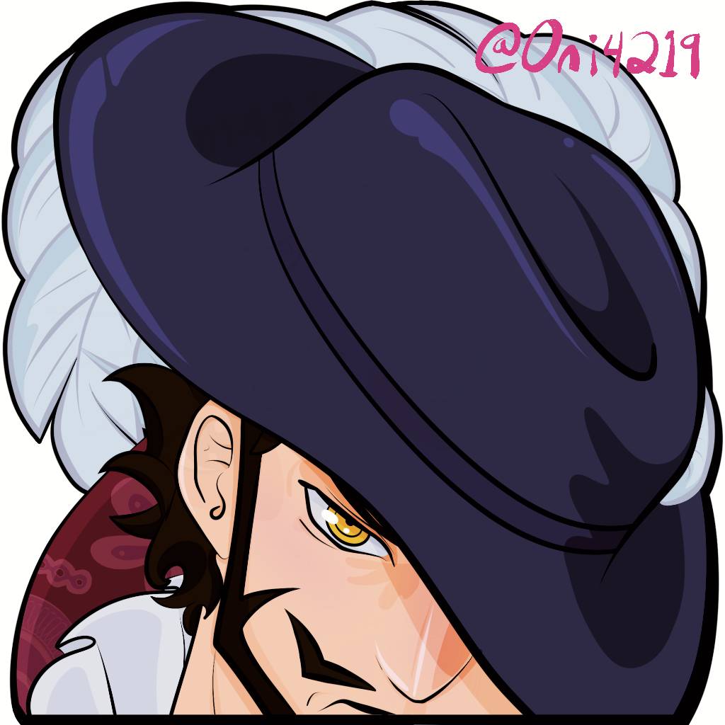 Hawkeye Mihawk peeker from One piece