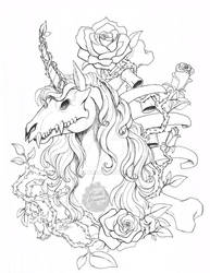 Unicorn of Bones N' Roses