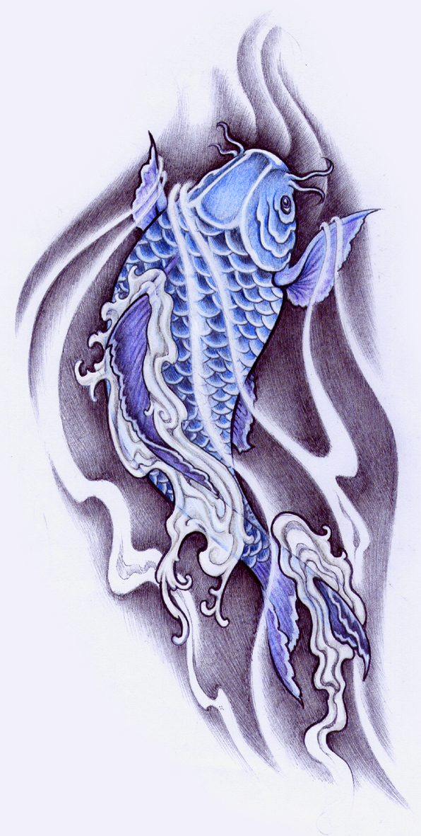 blue koi