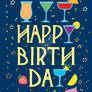 Happy Birthday - greetings card design