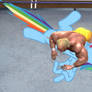 Hulk hogan VS Rainbow Dash