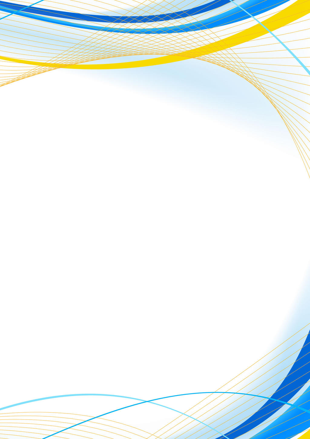 Blue and Yellow Border Design - Version 1 - Right by Vahntreorr on