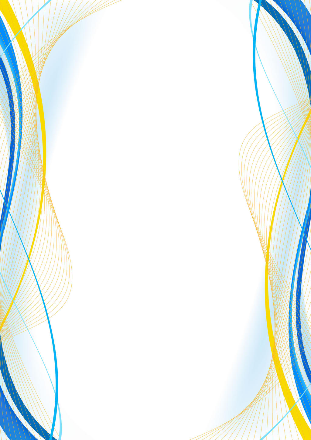 Blue and Yellow Border Design - Version 2 - Left by Vahntreorr on