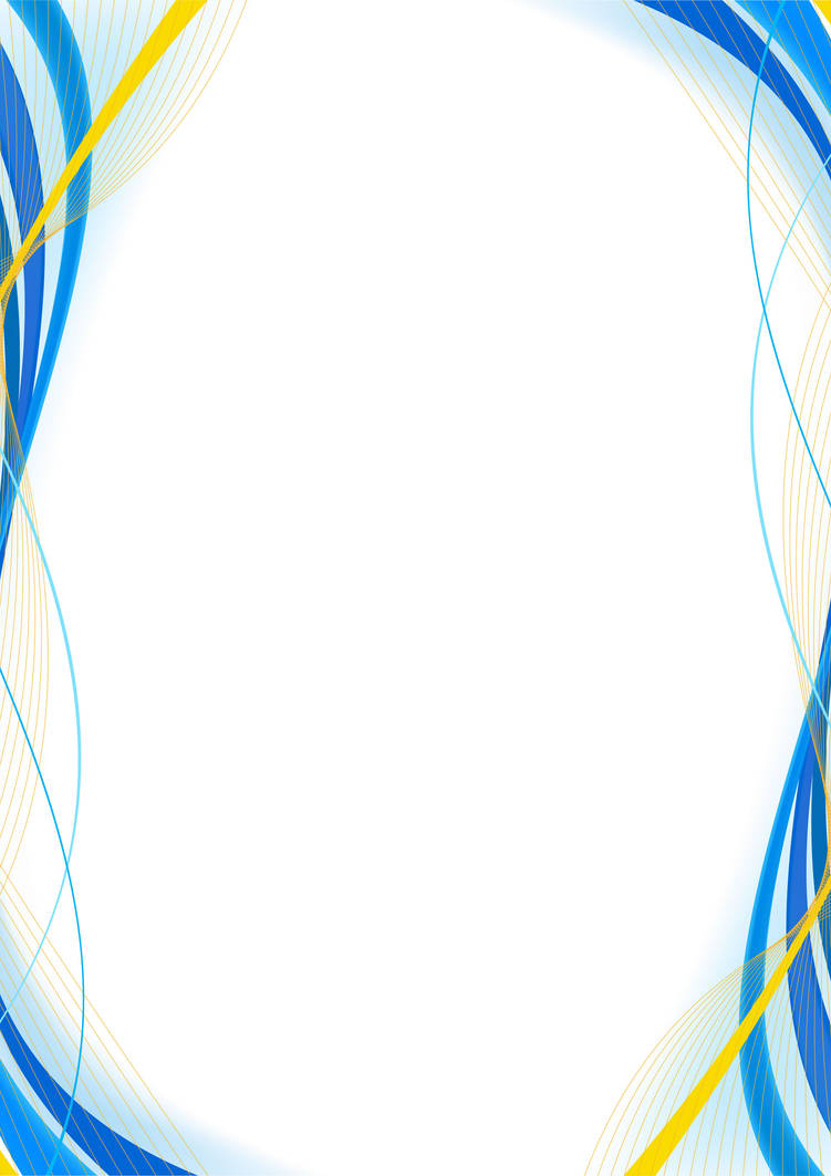 Blue and Yellow Border Design - Version 2 - Right by Vahntreorr on  DeviantArt
