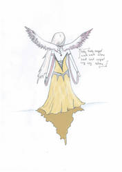 Pretty, sad angel