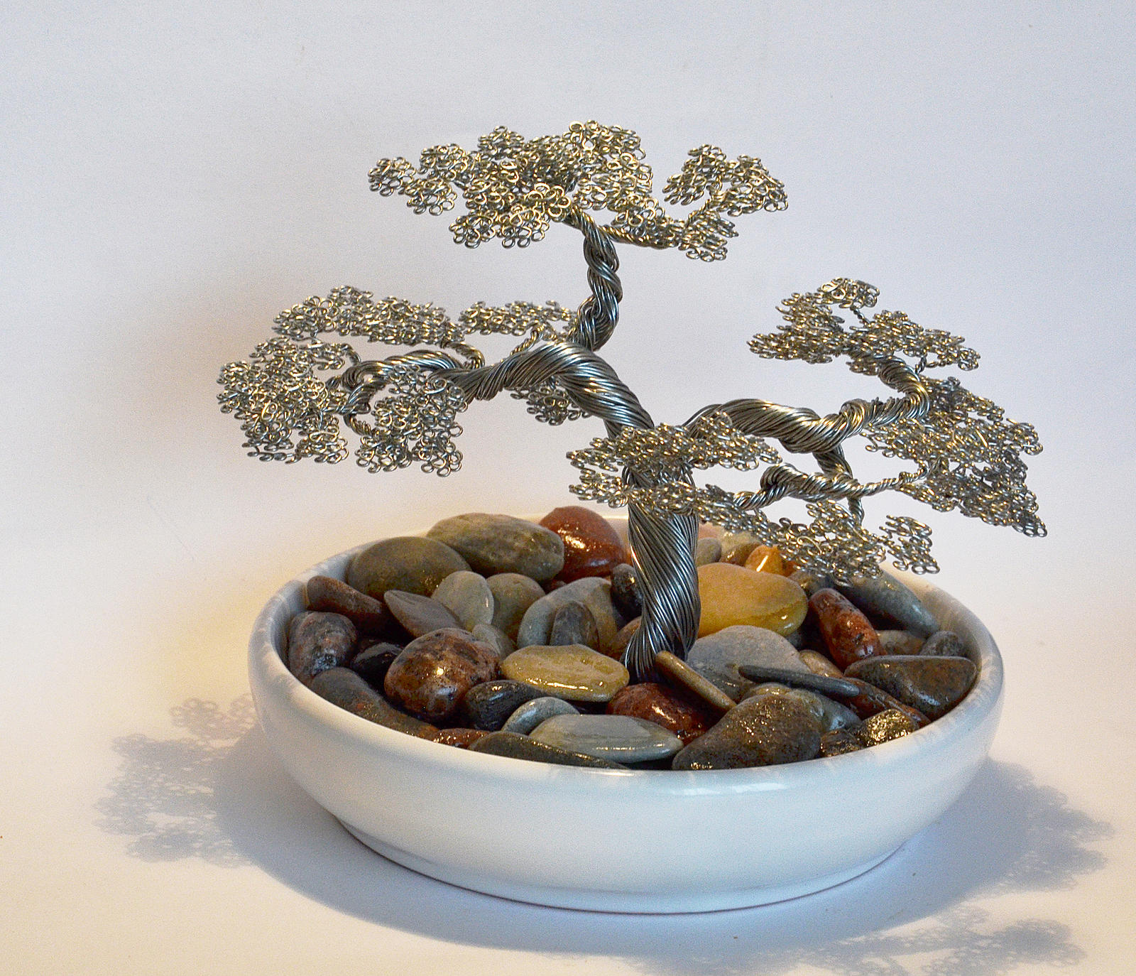 Bonsai wire tree sculpture