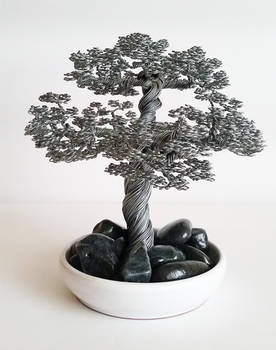 Wire tree sculpture