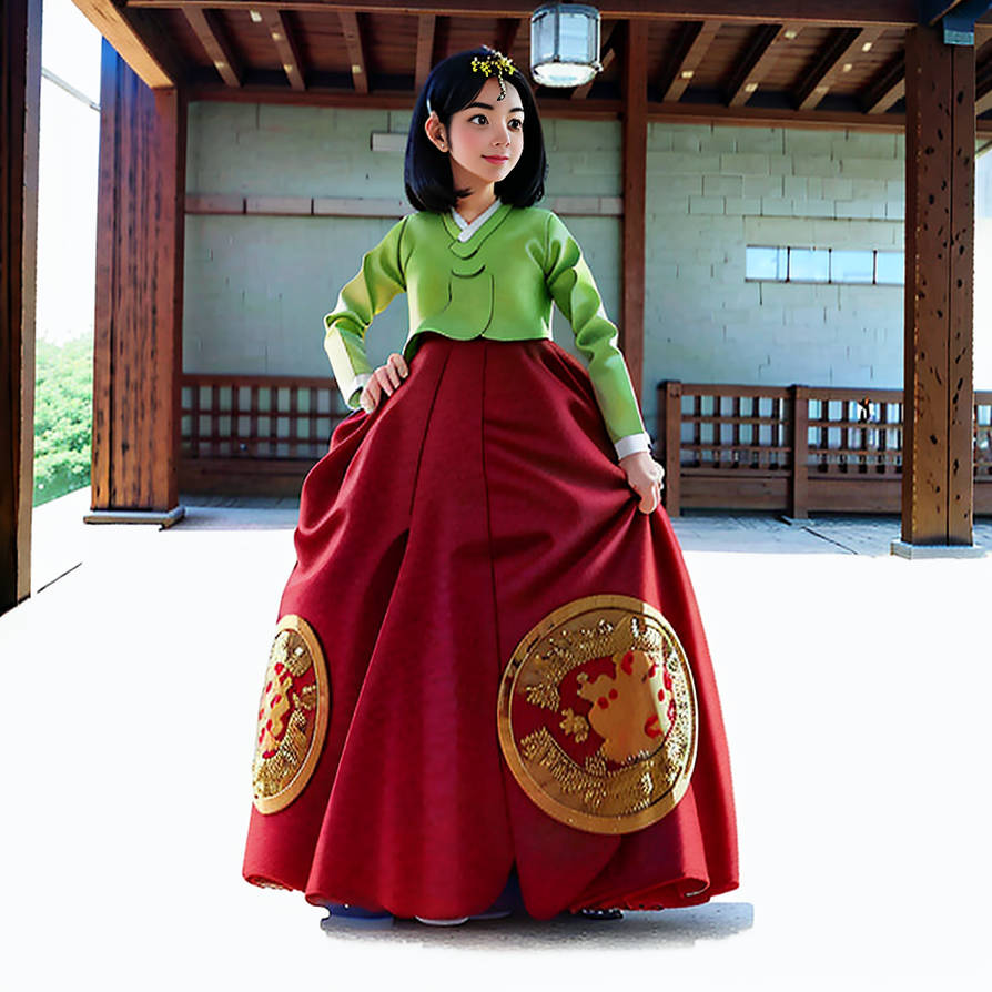 Pokemon Rico wearing a hanbok. by pokewriter1 on DeviantArt