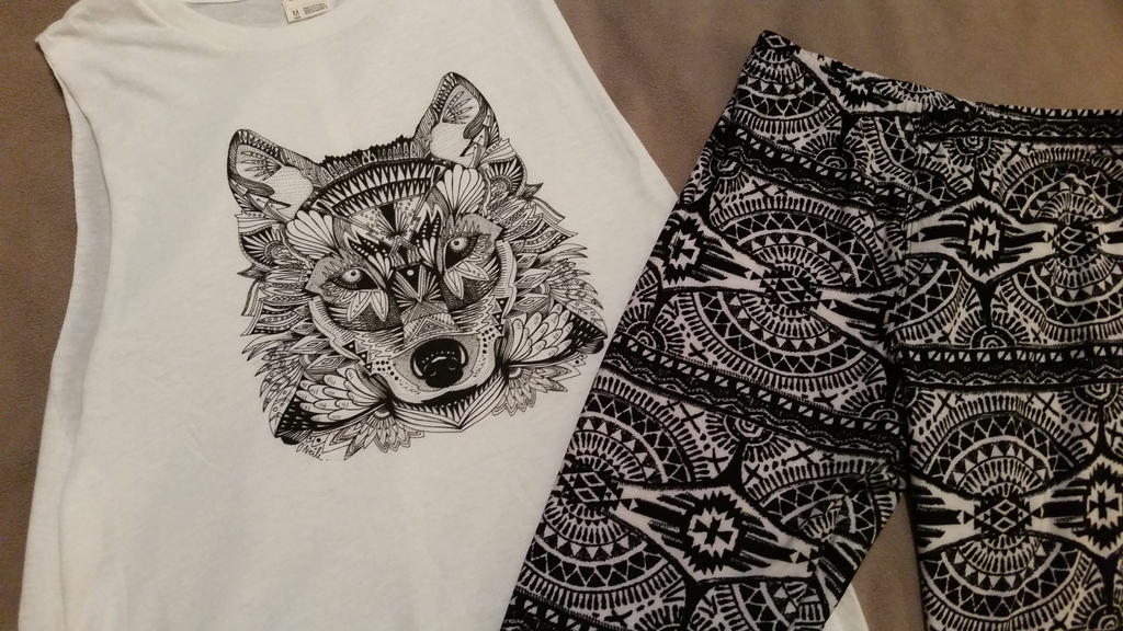 O Neil Tribal Wolf Tank and  Hot Kiss Leggings!