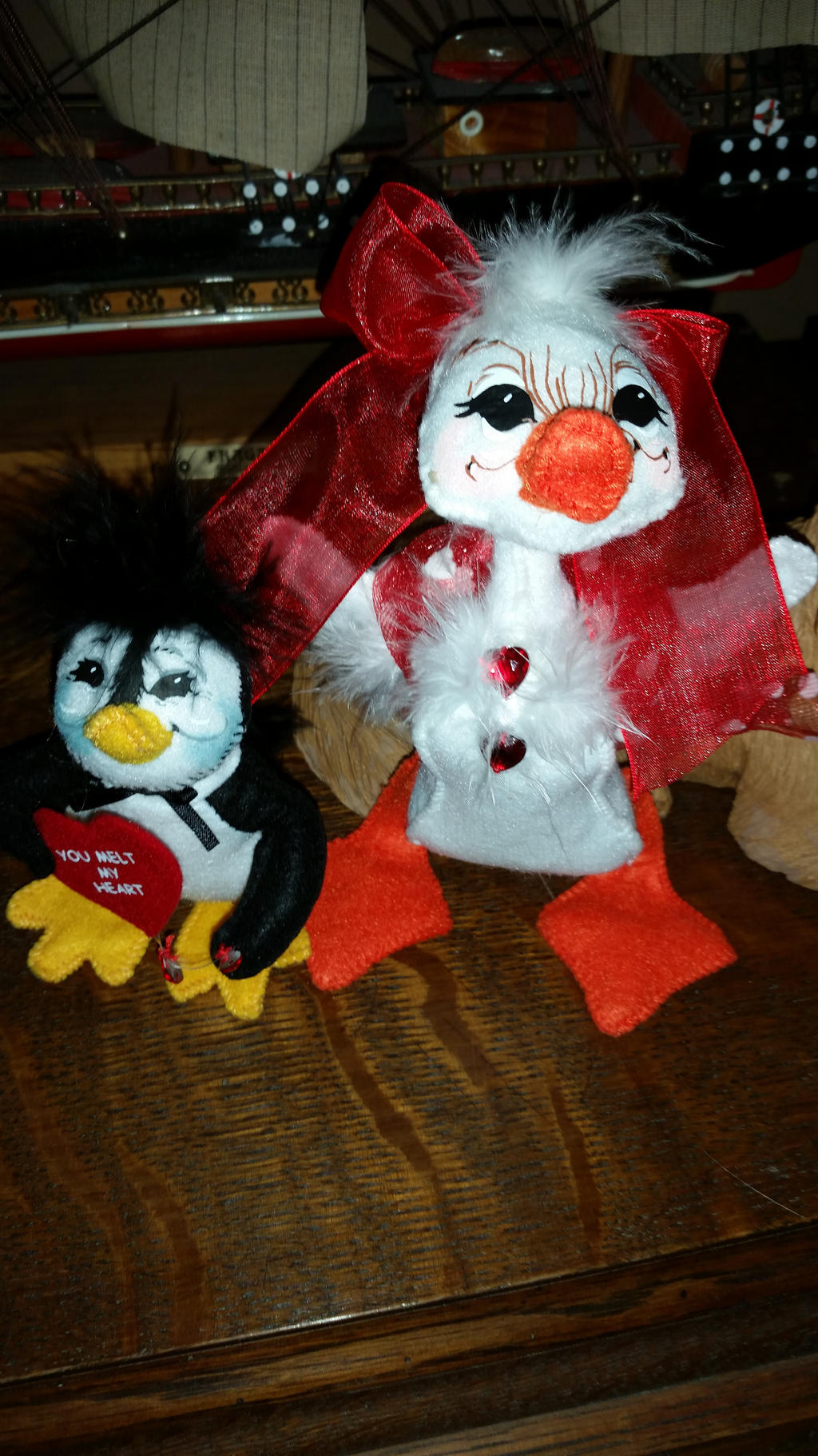 Annalee Valentines Ducky and Penguin