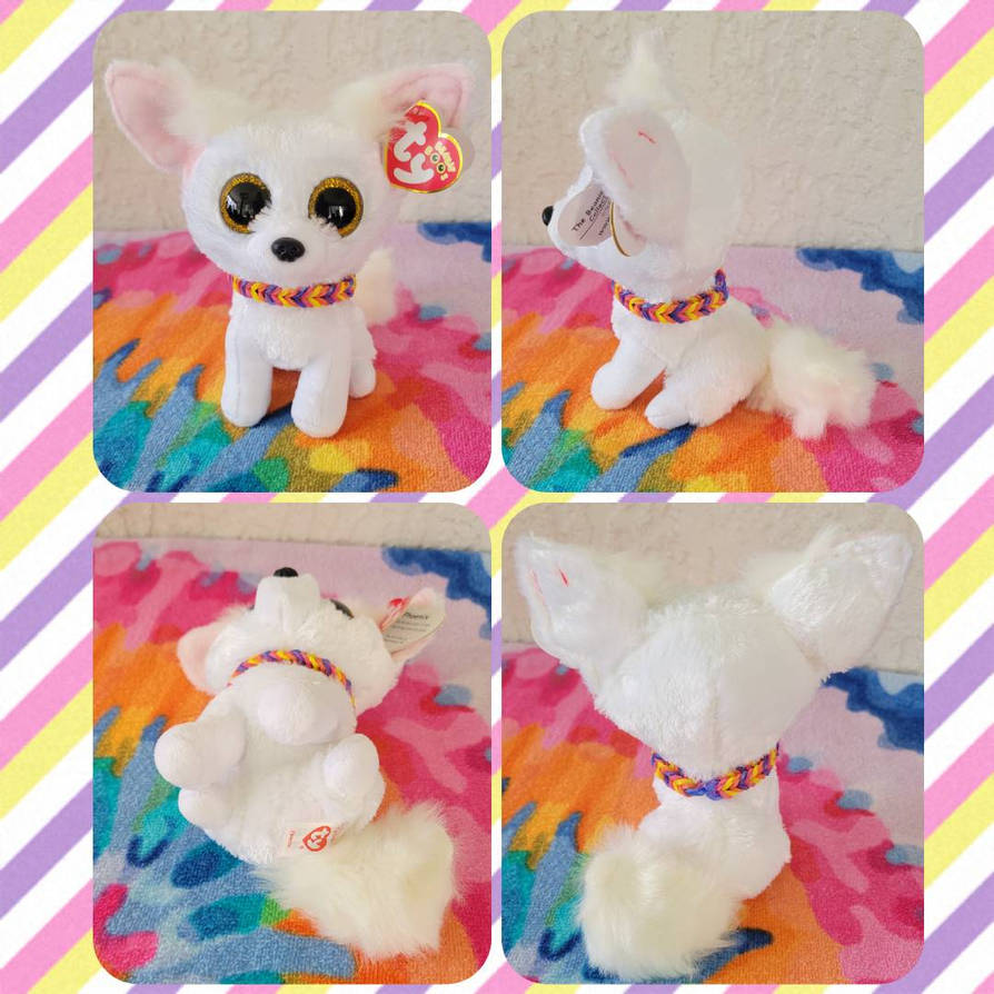 2020 TY Beanie Boos 6" PHOENIX White Fennec Fox Stuffed Animal Toy Plush MWMTs E - Foto 4