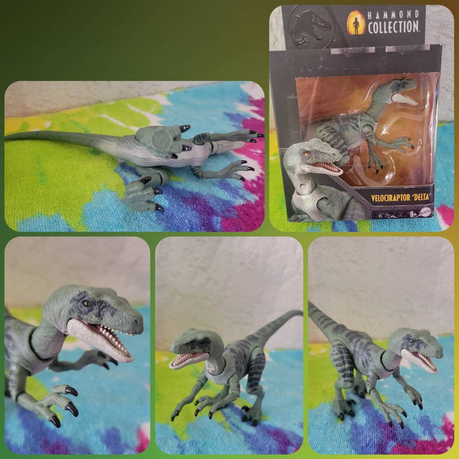 JW Hammond Collection Delta Raptor Figure by Vesperwolfy87 on DeviantArt