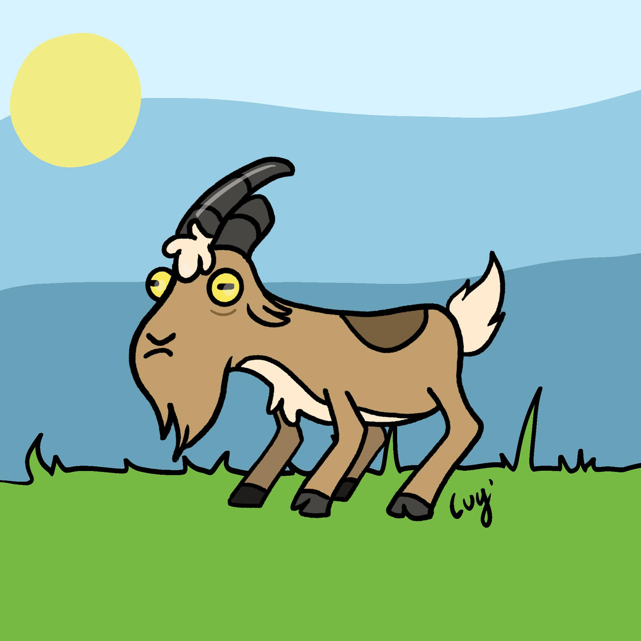 Gravity falls goat by Luyepii on DeviantArt