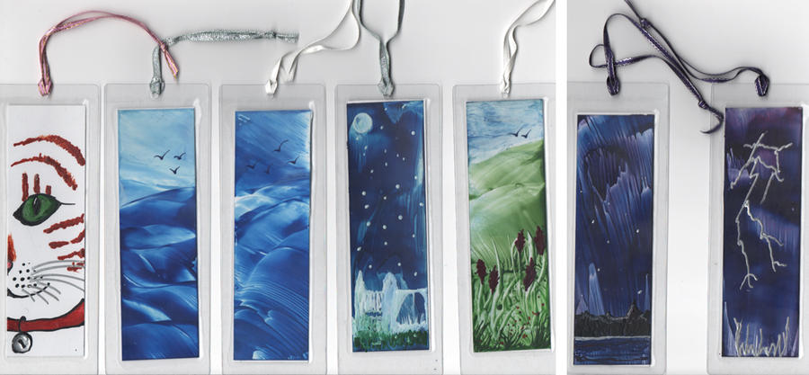 Encaustic Bookmarks