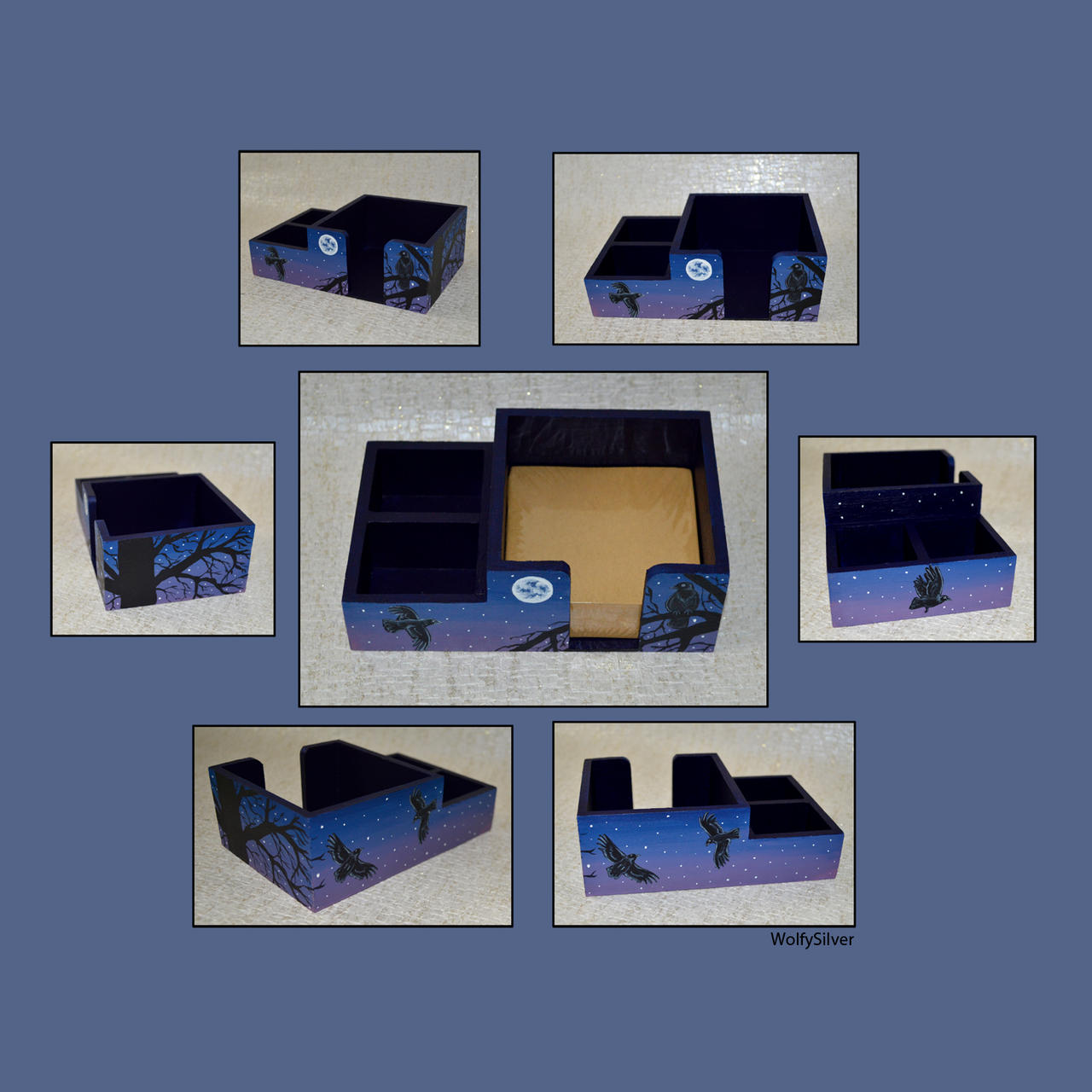 Raven Note Paper Holder by wolfysilver on DeviantArt