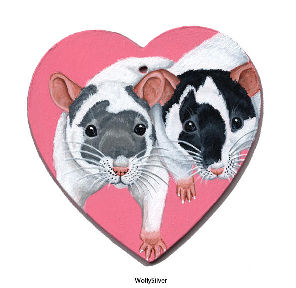 Double Rat Portrait by wolfysilver on DeviantArt