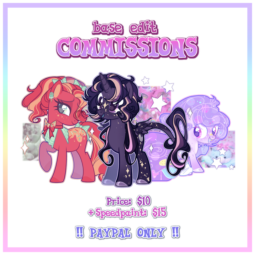 Edit Commissions Post base edit commissions (OPEN) by glittermunchie on DeviantArt