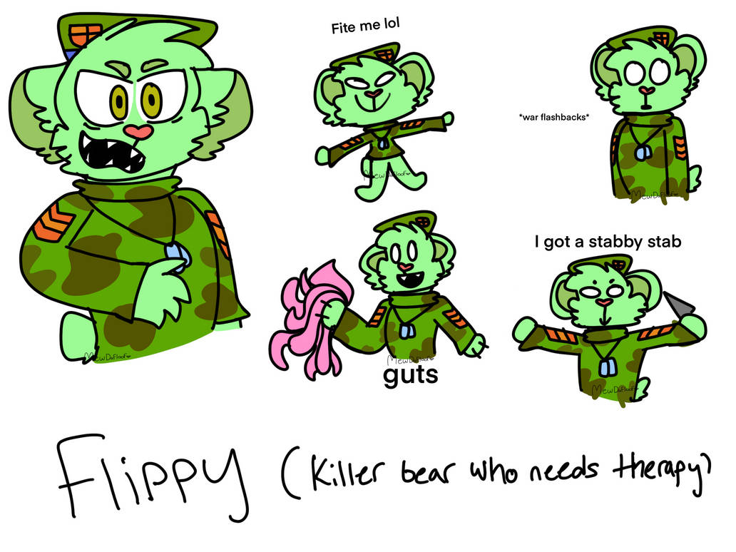 Flippy sketches by forkyborky on DeviantArt