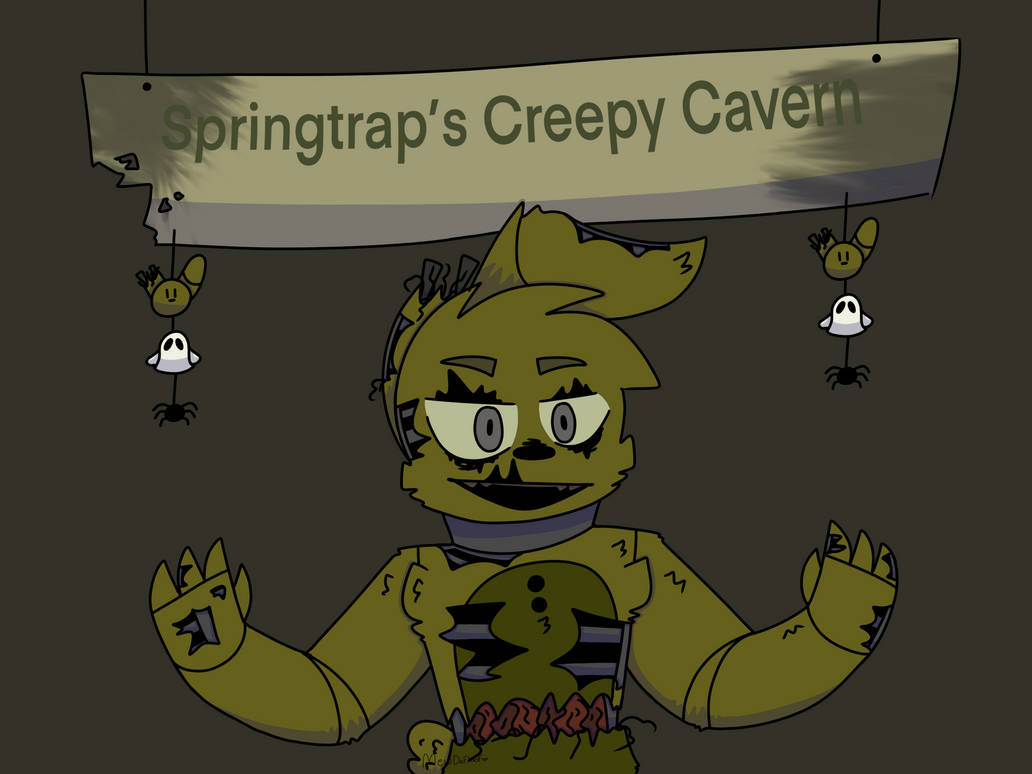 Springtraps Creepy Cavern (au) by fishypapp on DeviantArt