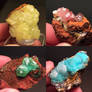 Adamite in Four Different Colors